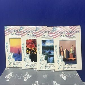 1994 United States Almanac Set Volumes 1-4 Jonathan Jay Foxworth